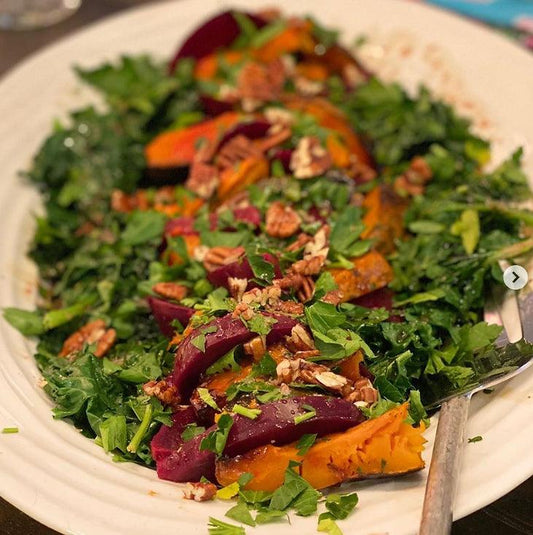 Roasted Beet and Winter Squash Salad - Caney Fork Farms