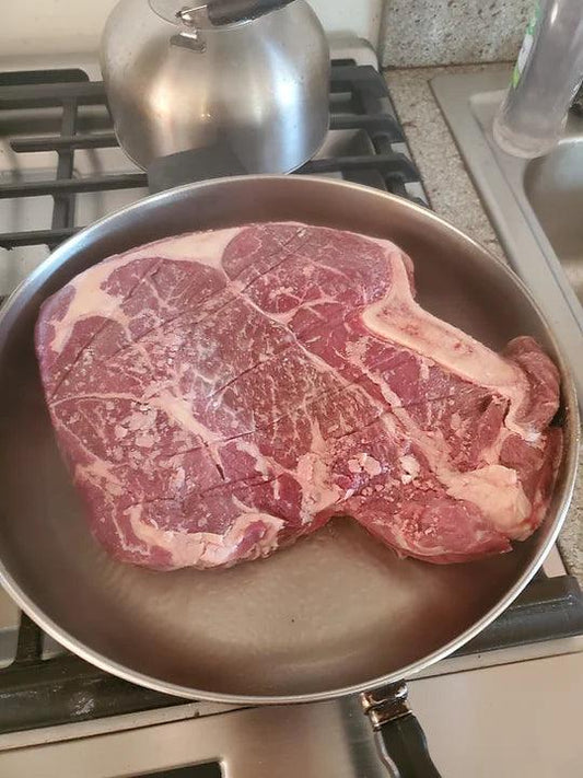 How to thaw, sear, and cook a grass fed roast. - Caney Fork Farms