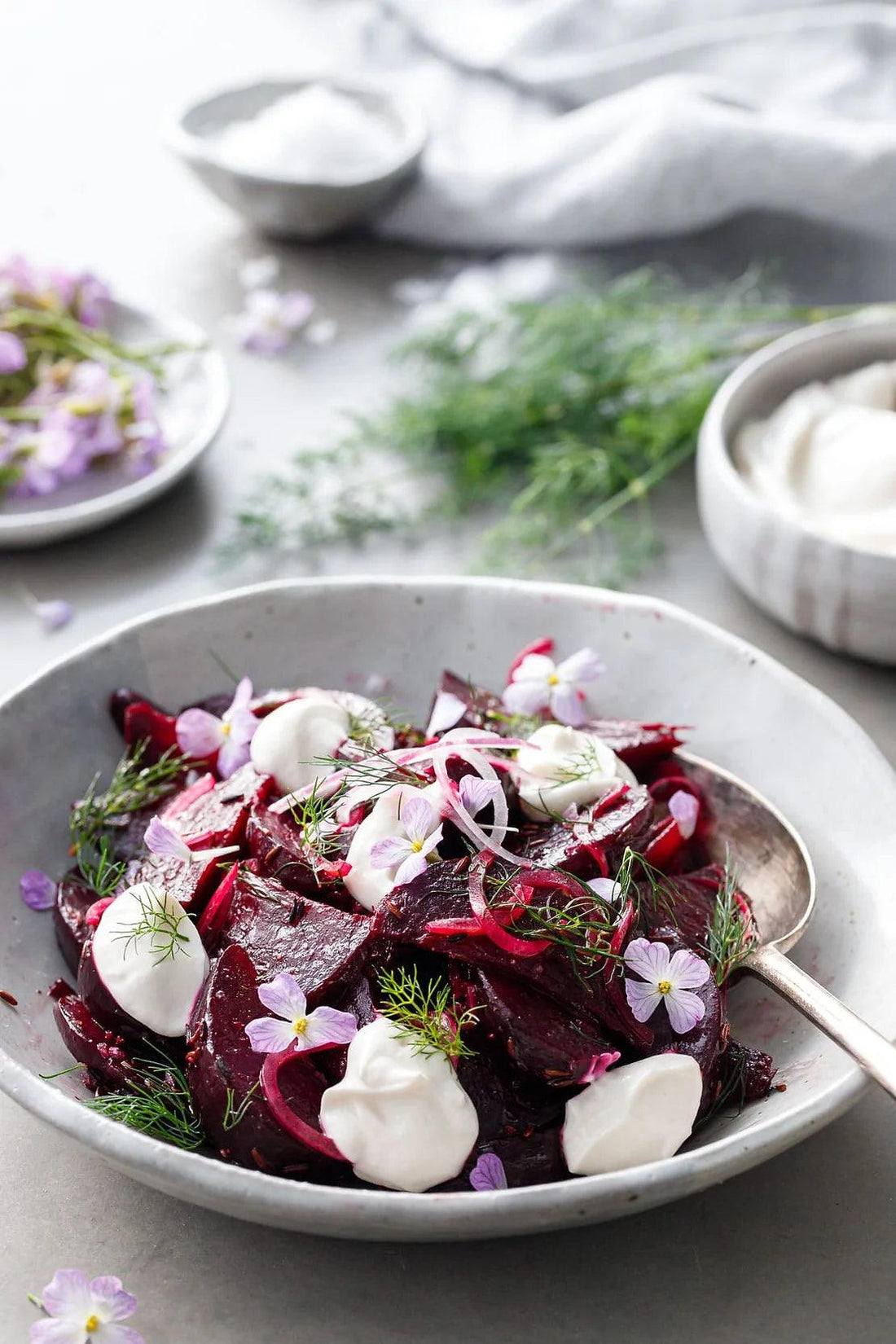 Cumin-Spiced Beet Salad with Yogurt and Preserved Lemon - Caney Fork Farms